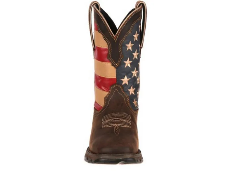 Cowboy & Western>Durango Women's Patriotic Pull On Western Flag Cowboy Boots