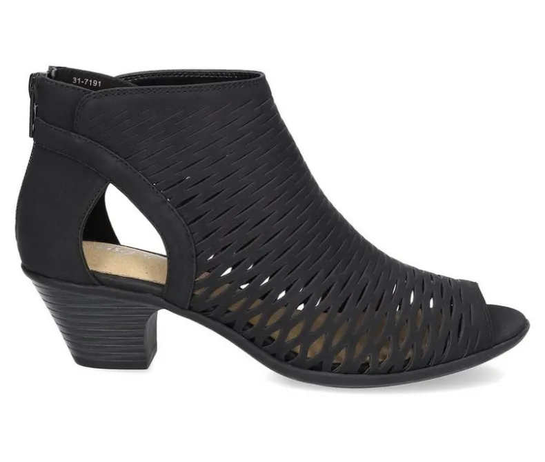 Pumps & Heels>Easy Street Women's Sunrise Heeled Peep Toe Booties