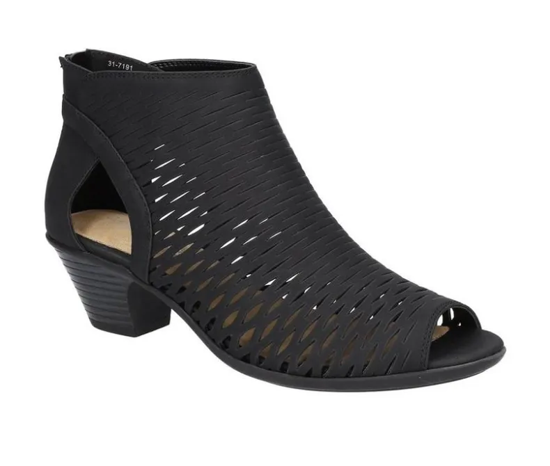 Pumps & Heels>Easy Street Women's Sunrise Heeled Peep Toe Booties