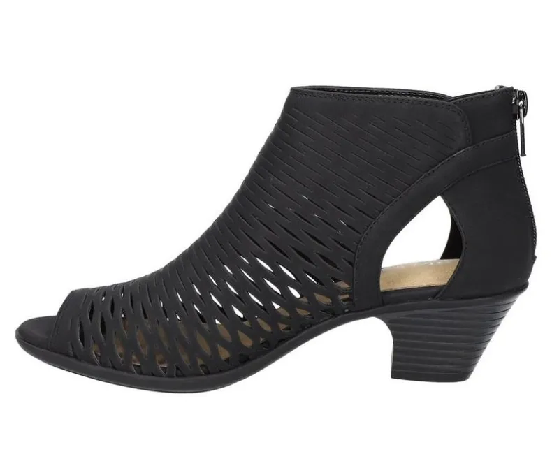 Pumps & Heels>Easy Street Women's Sunrise Heeled Peep Toe Booties