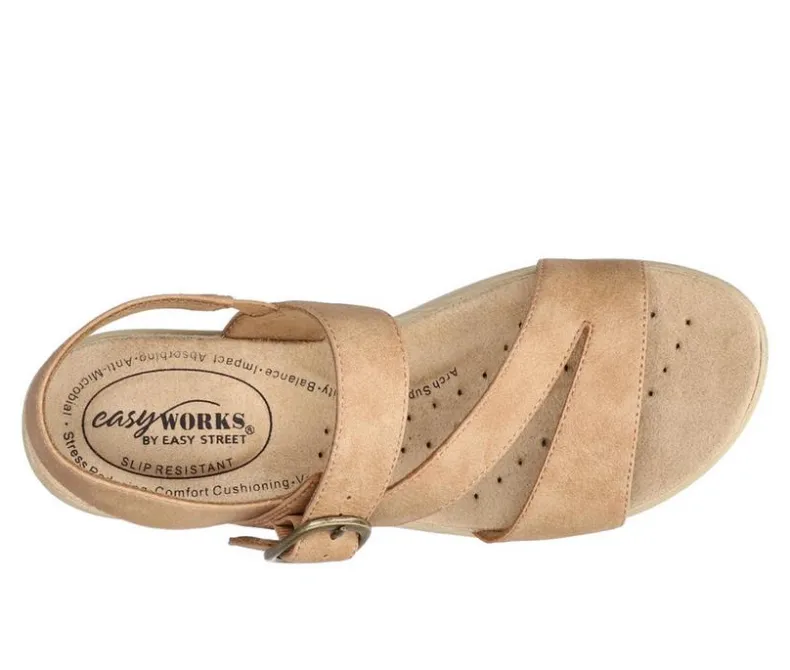 Pumps & Heels>Easy Works by Easy Street Women's Marnina Slingback Sandals