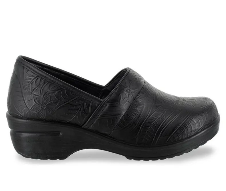 Clogs & Mules>Easy Works by Easy Street Women's Lyndee Black Tool Safety Shoes