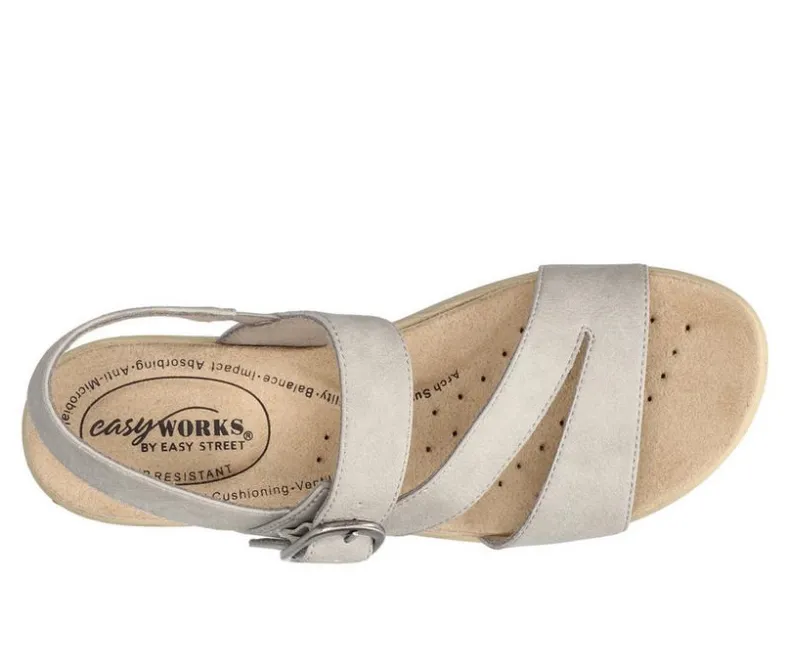 Pumps & Heels>Easy Works by Easy Street Women's Marnina Slingback Sandals