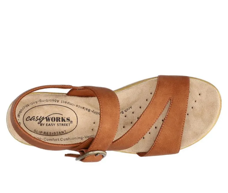 Pumps & Heels>Easy Works by Easy Street Women's Marnina Slingback Sandals