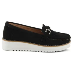 Loafers & Oxfords>Flexus Women's Canton Wedge Loafers