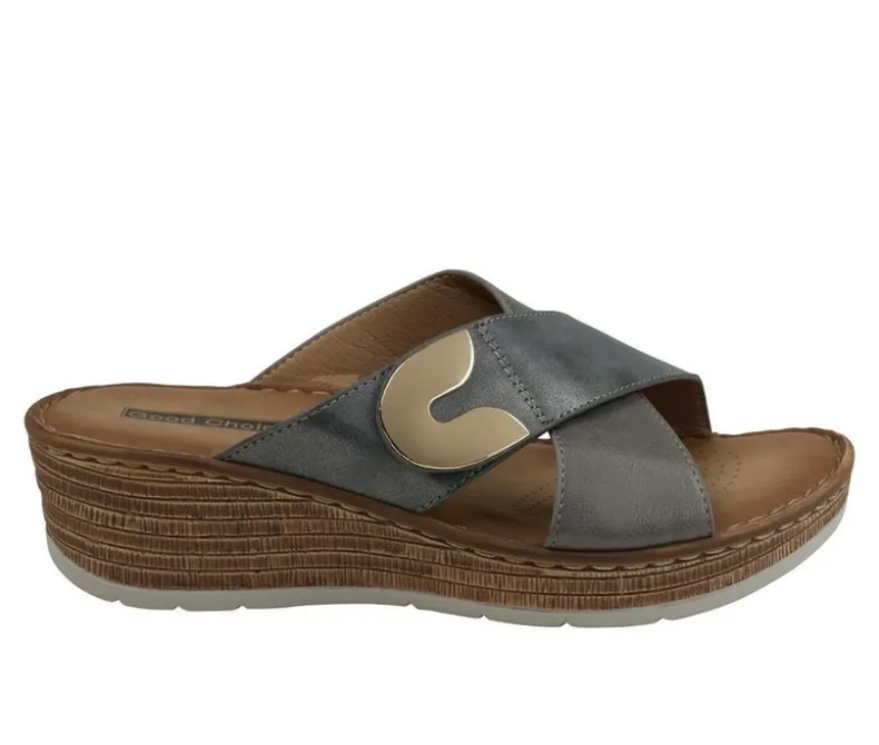 Pumps & Heels>GC Shoes Women's Demi Wedge Sandals
