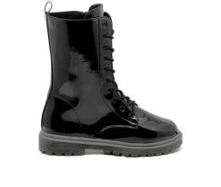 Lace Up>Henry Ferrara Women's B905 Mid Calf Combat Boots