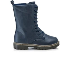 Lace Up>Henry Ferrara Women's B905 Mid Calf Combat Boots