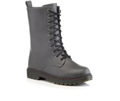 Lace Up|Boots & Booties>Henry Ferrara Women's B905 Mid Calf Combat Boots