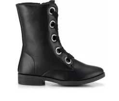 Lace Up>Henry Ferrara Women's Charm-508 Mid Calf Combat Boots