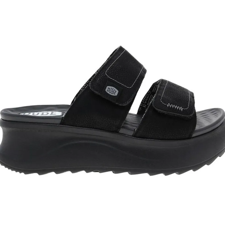 Sandals>HEYDUDE Women's Delray Slide Classic Platform Wedge Sandals