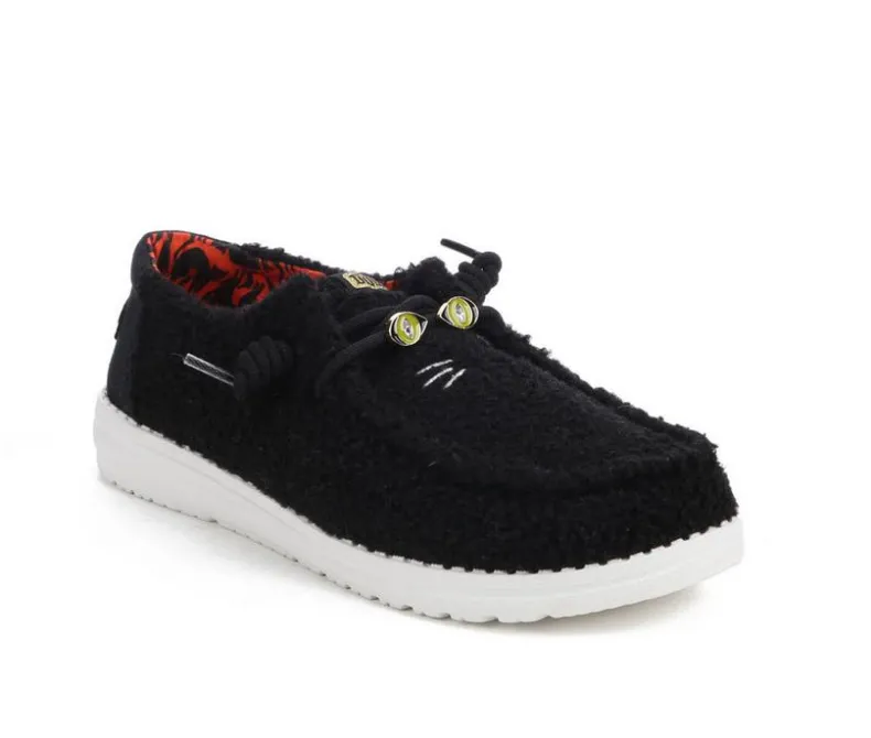 Boat Shoes & Slip-Ons>HEYDUDE Women's Wendy Black Cat