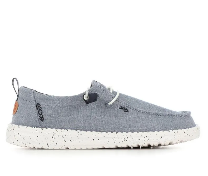 Boat Shoes & Slip-Ons>HEYDUDE Women's Wendy Chambray Casual Shoes