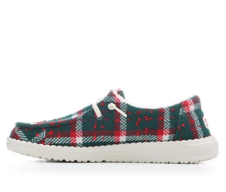 Boat Shoes & Slip-Ons>HEYDUDE Women's Wendy Confetti Plaid Casual Shoes