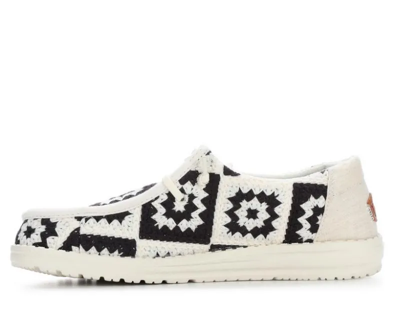 Boat Shoes & Slip-Ons>HEYDUDE Women's Wendy Cottage Crochet Casual Shoes