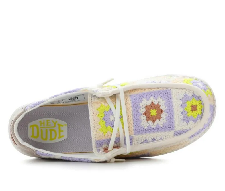 Boat Shoes & Slip-Ons>HEYDUDE Women's Wendy Cottage Crochet Casual Shoes