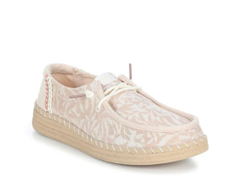 Boat Shoes & Slip-Ons>HEYDUDE Women's Wendy Espadrille Retro Palm Casual Shoes
