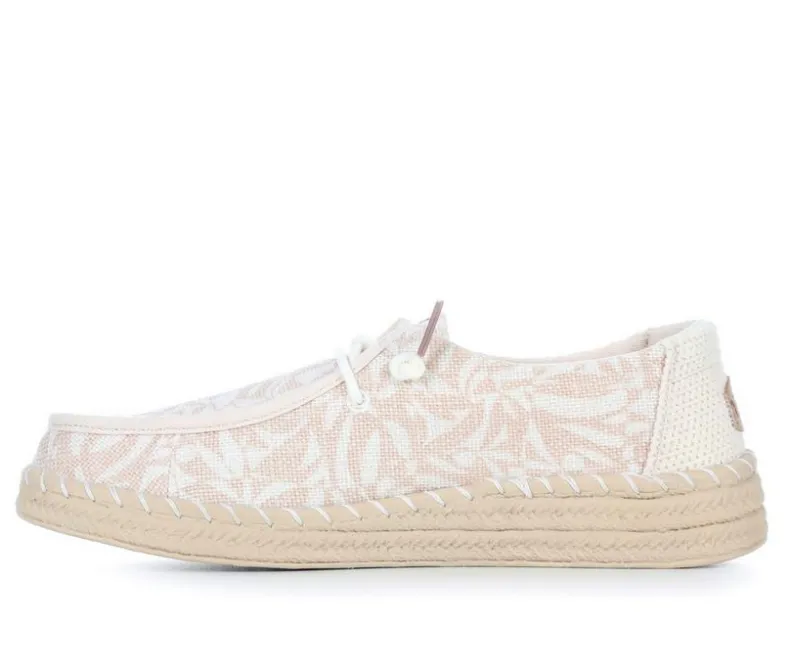 Boat Shoes & Slip-Ons>HEYDUDE Women's Wendy Espadrille Retro Palm Casual Shoes