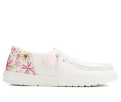 Boat Shoes & Slip-Ons>HEYDUDE Women's Wendy Funk Embroidered Floral