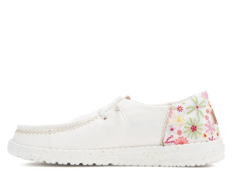 Boat Shoes & Slip-Ons>HEYDUDE Women's Wendy Funk Embroidered Floral