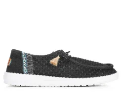 Boat Shoes & Slip-Ons>HEYDUDE Women's Wendy Perf Canvas Casual Shoes