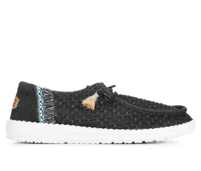 Boat Shoes & Slip-Ons>HEYDUDE Women's Wendy Perf Canvas Casual Shoes