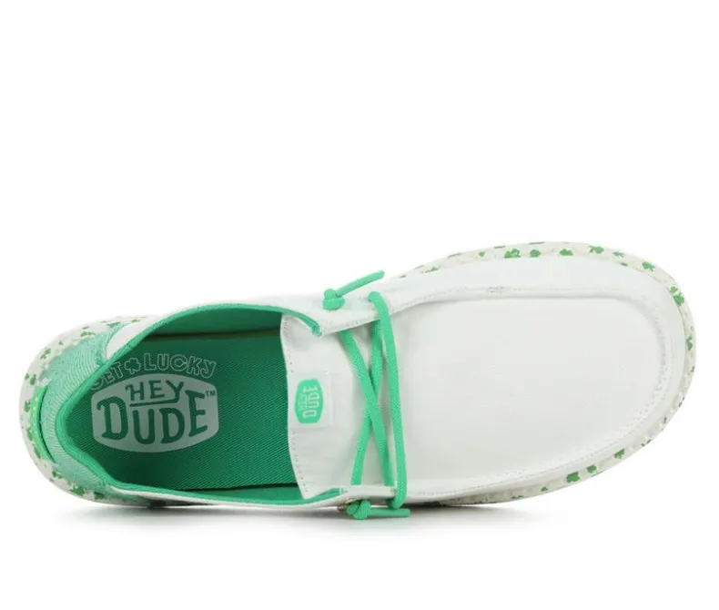 Boat Shoes & Slip-Ons>HEYDUDE Women's Wendy Shamrock Charm Casual Shoes
