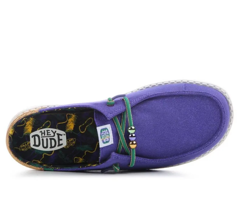 Boat Shoes & Slip-Ons>HEYDUDE Women's Wendy Slip Mardi Gras Casual Shoes