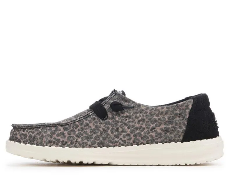 Boat Shoes & Slip-Ons>HEYDUDE Women's Wendy Sparkle Leopard