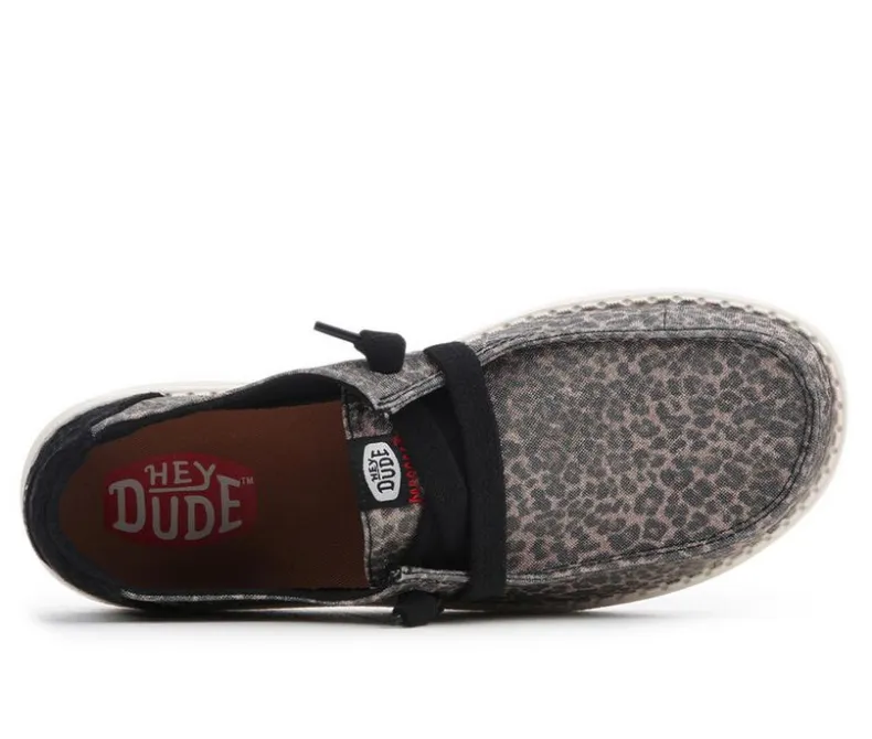 Boat Shoes & Slip-Ons>HEYDUDE Women's Wendy Sparkle Leopard