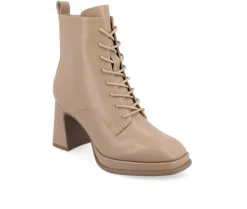 Lace Up|Dress>Journee Collection Women's Kalindi Lace Up Heeled Booties