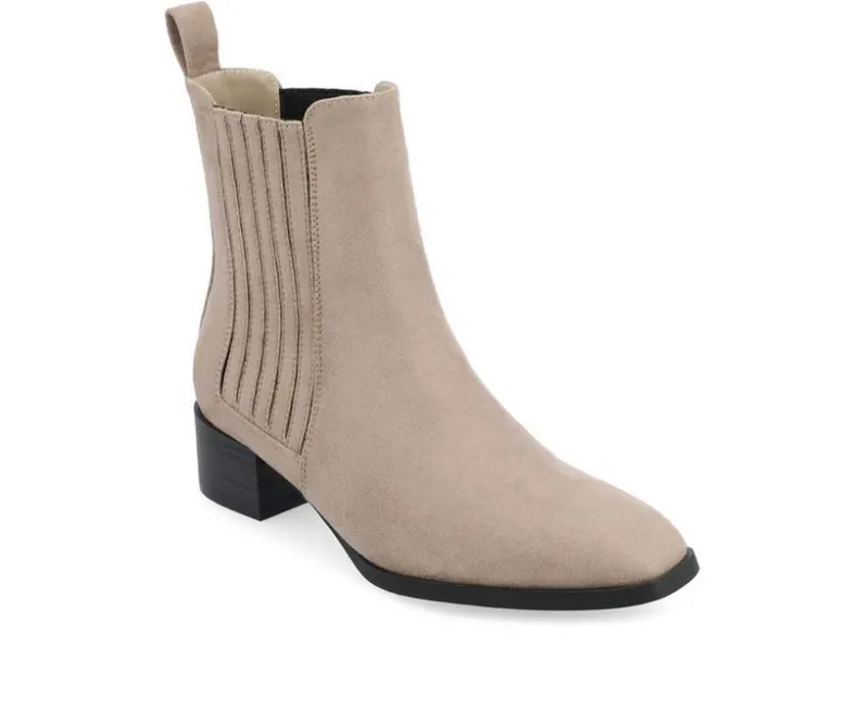 Dress>Journee Collection Women's Wrenley Block Heel Booties