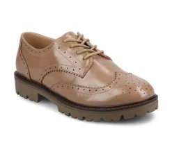 Loafers & Oxfords>Journee Collection Women's Claudiya Chunky Oxfords