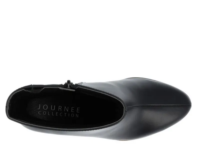 Dress>Journee Collection Women's Romer Block Heeled Platform Booties