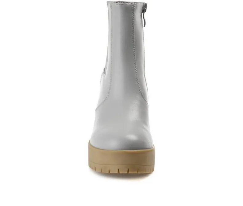 Dress>Journee Collection Women's Riplee Platform Block Heel Booties