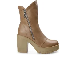 Dress>Journee Collection Women's Jaquie Block Heel Platform Booties