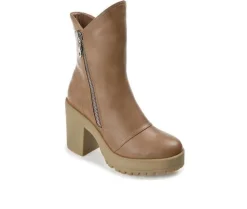 Dress>Journee Collection Women's Jaquie Block Heel Platform Booties