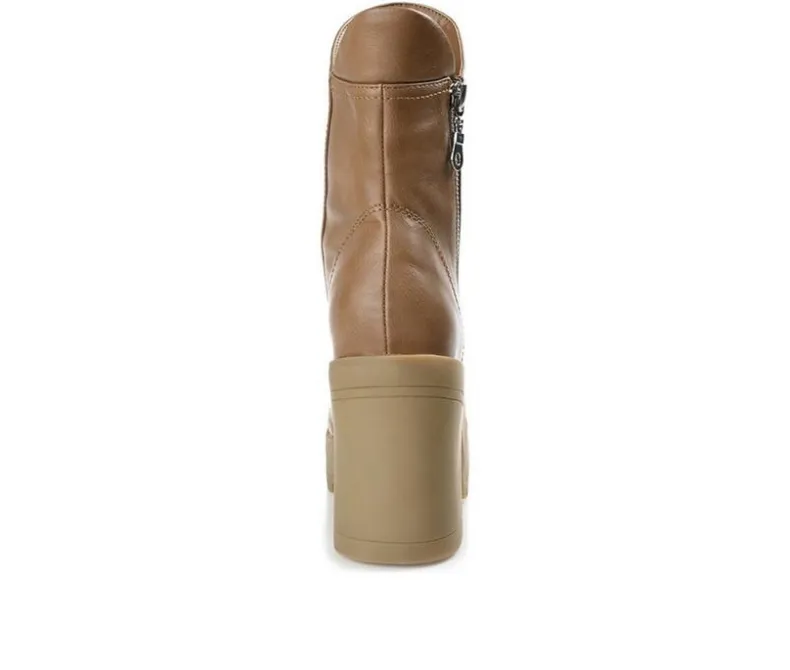 Dress>Journee Collection Women's Jaquie Block Heel Platform Booties
