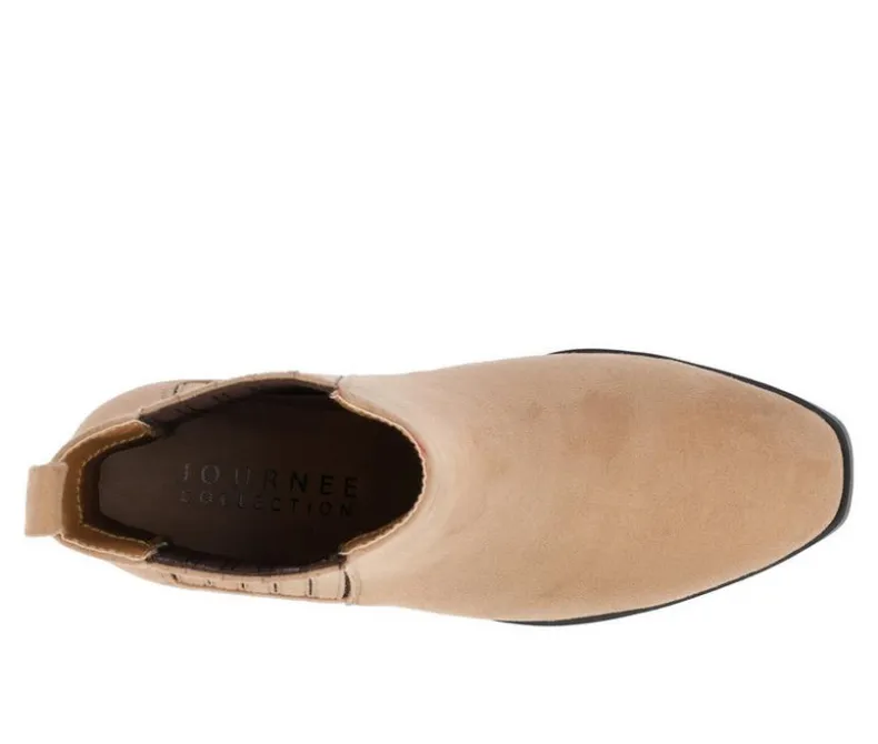 Dress>Journee Collection Women's Wrenley Block Heel Booties