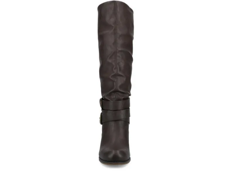 Moto|Tall>Journee Collection Women's Late Wide Calf Knee High Boots