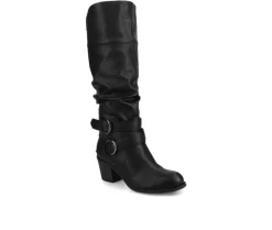 Wide Calf|Moto>Journee Collection Women's Late Wide Calf Knee High Boots
