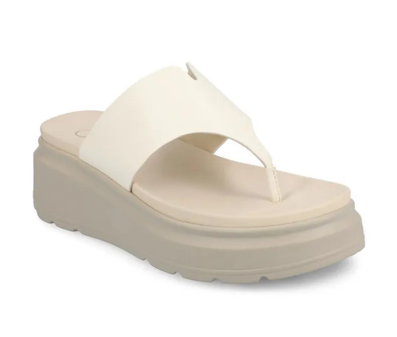 Sandals>Journee Collection Women's Carah Platform Flip-Flops