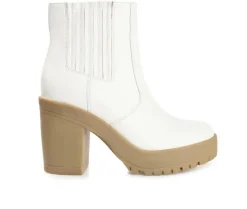 Dress>Journee Collection Women's Riplee Platform Block Heel Booties