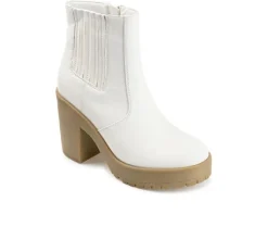 Dress>Journee Collection Women's Riplee Platform Block Heel Booties