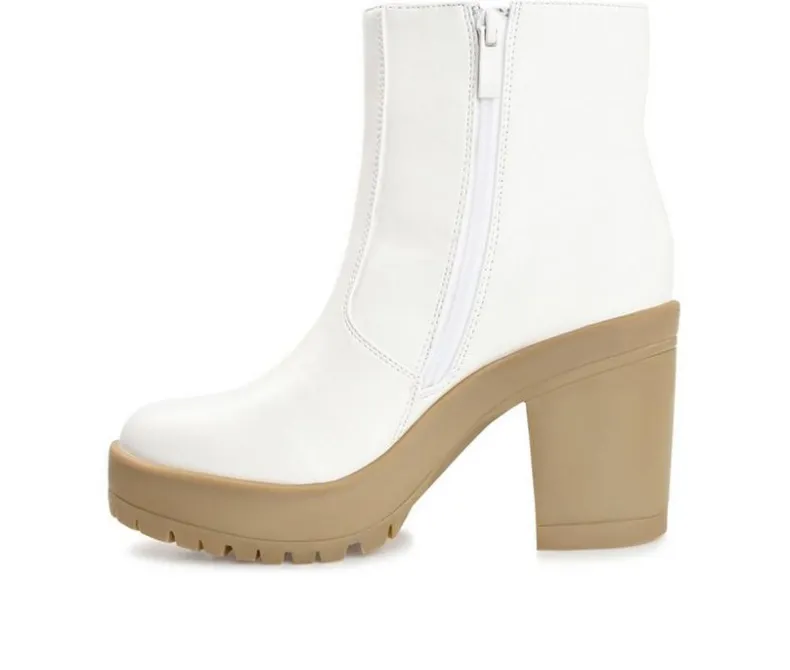 Dress>Journee Collection Women's Riplee Platform Block Heel Booties