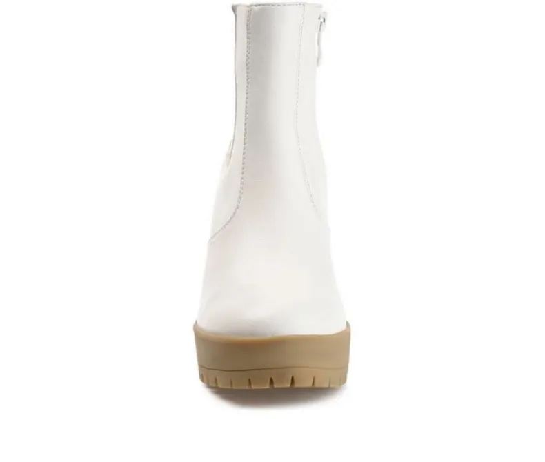 Dress>Journee Collection Women's Riplee Platform Block Heel Booties