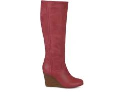 Tall>Journee Collection Women's Langly Wedge Knee High Boots