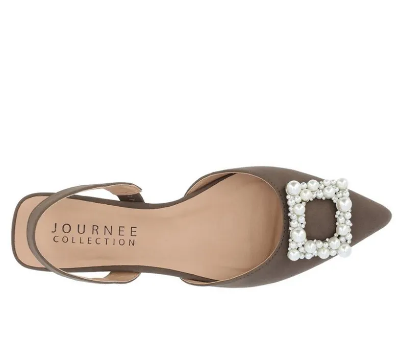 Clogs & Mules>Journee Collection Women's Hannae Slingback Mules