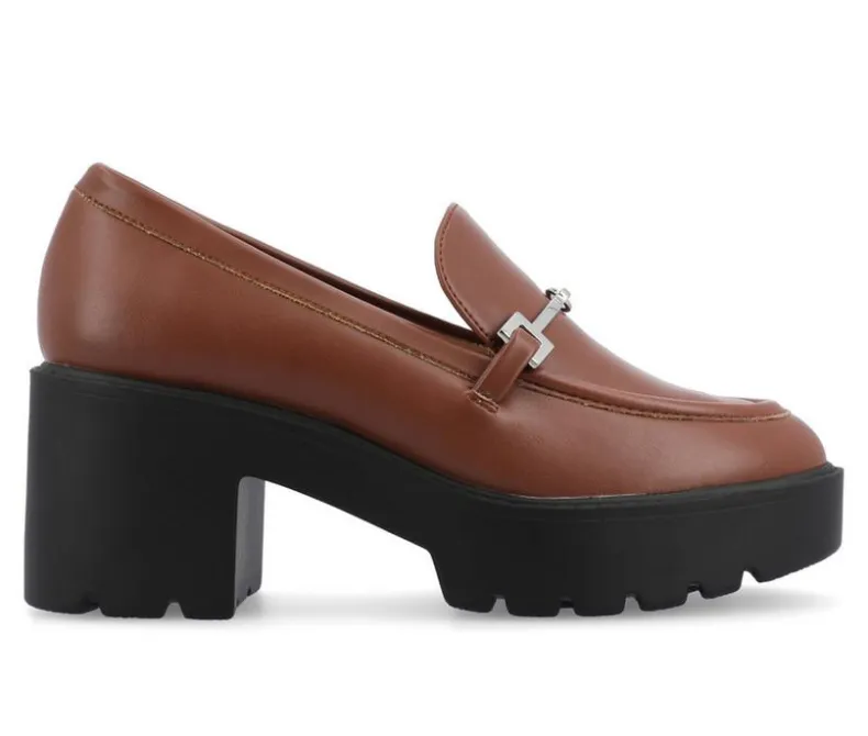 Loafers & Oxfords>Journee Collection Women's Keeziah Chunky Heeled Loafers