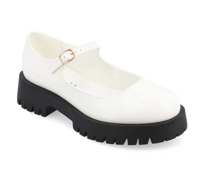 Loafers & Oxfords>Journee Collection Women's Kamie Chunky Mary Janes